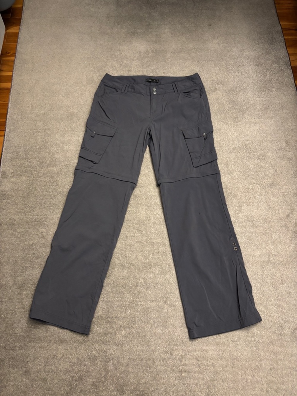Prana Sage 3 in 1 Convertible Pants Coal Grey Women’s - Picture 2 of 9